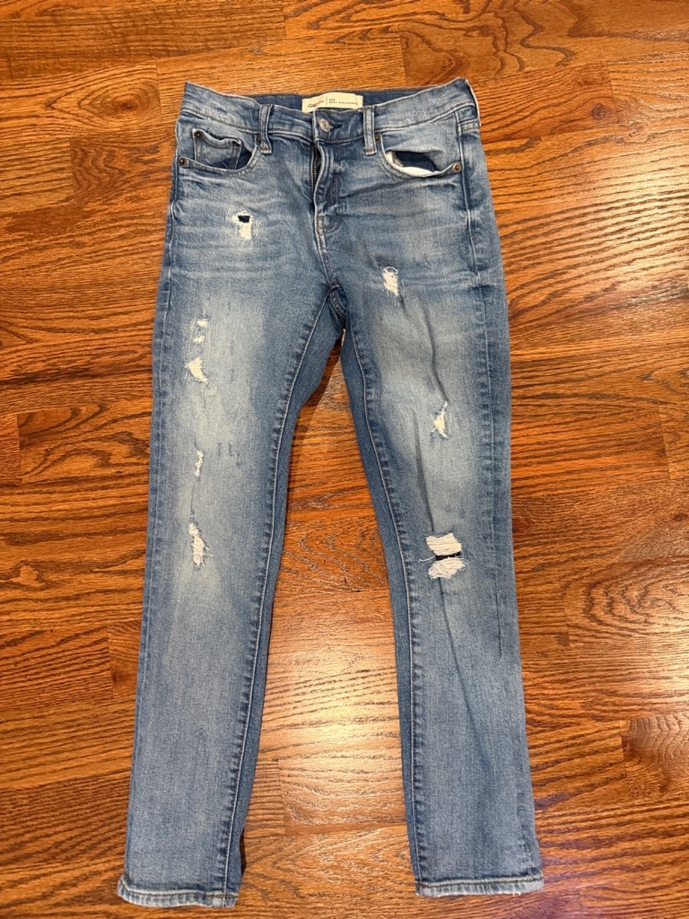 GAP Light Blue Distressed Skinny Jeans